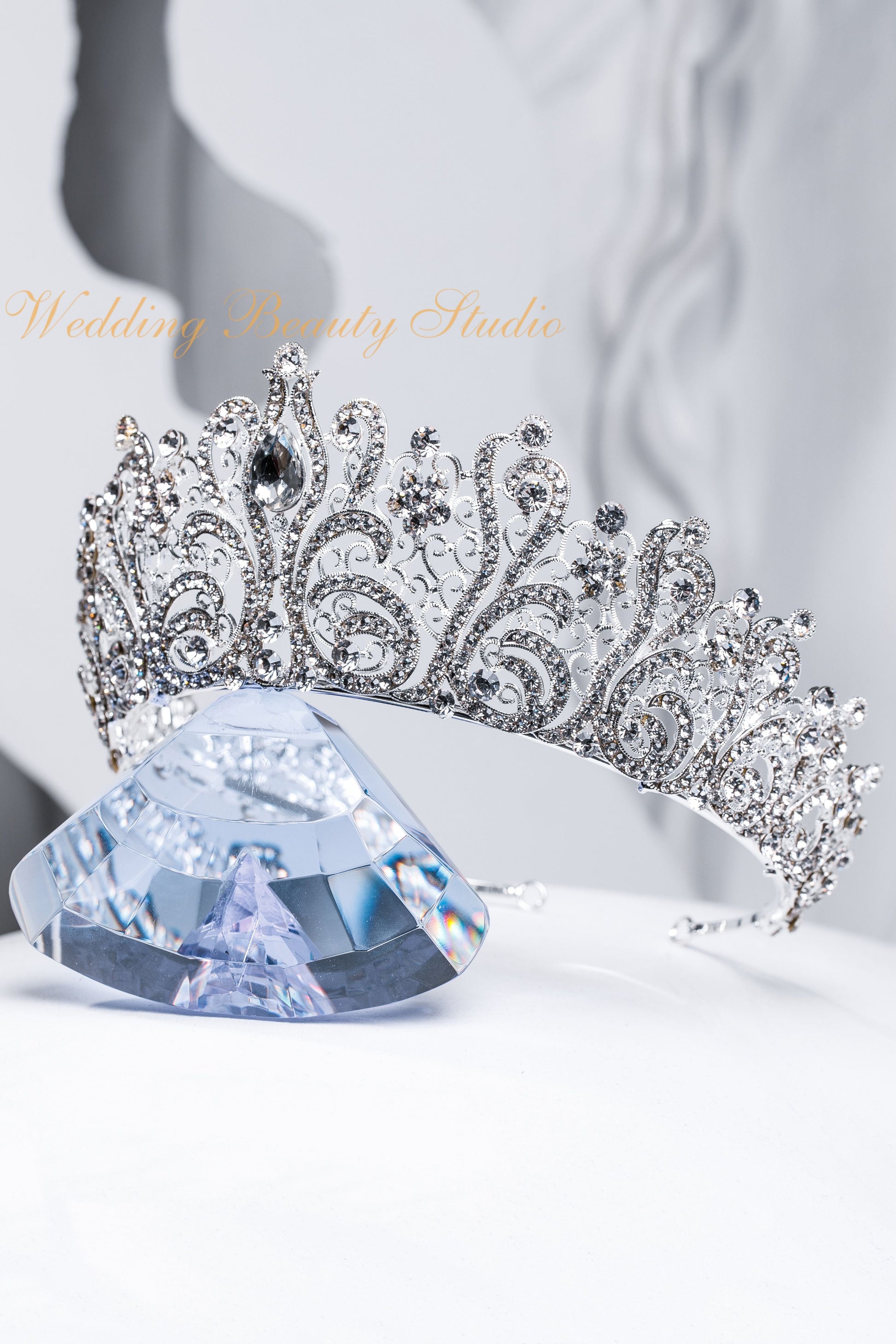 wedding silver tiara