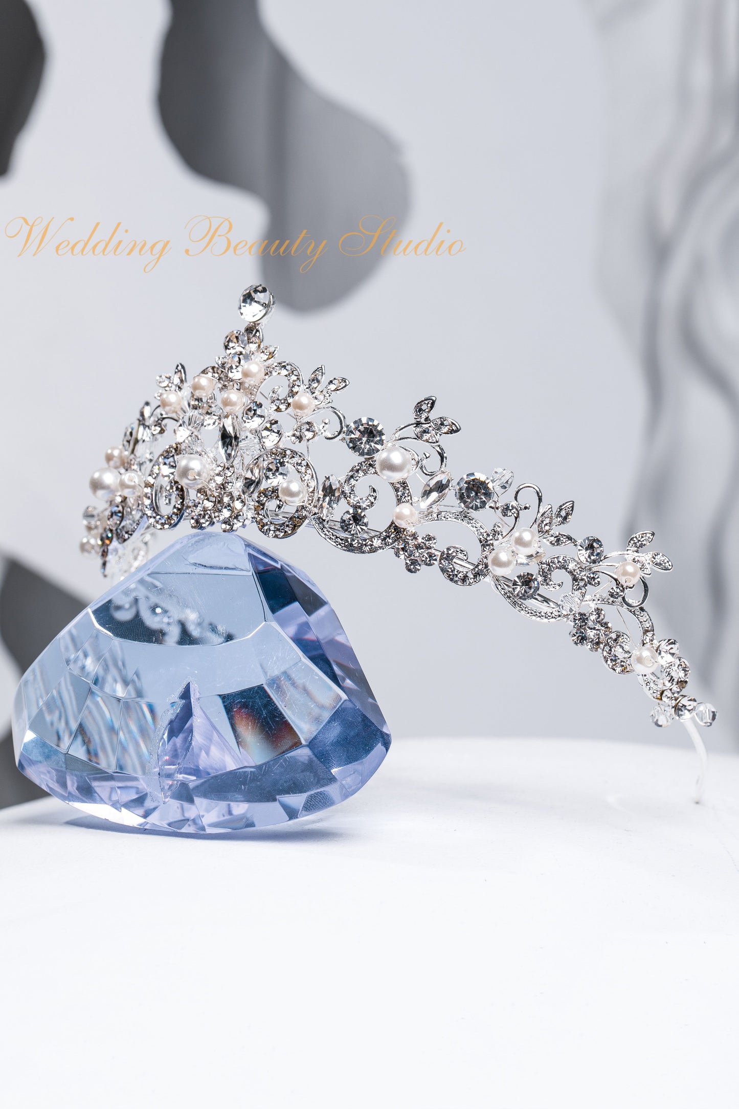 wedding pearl tiara